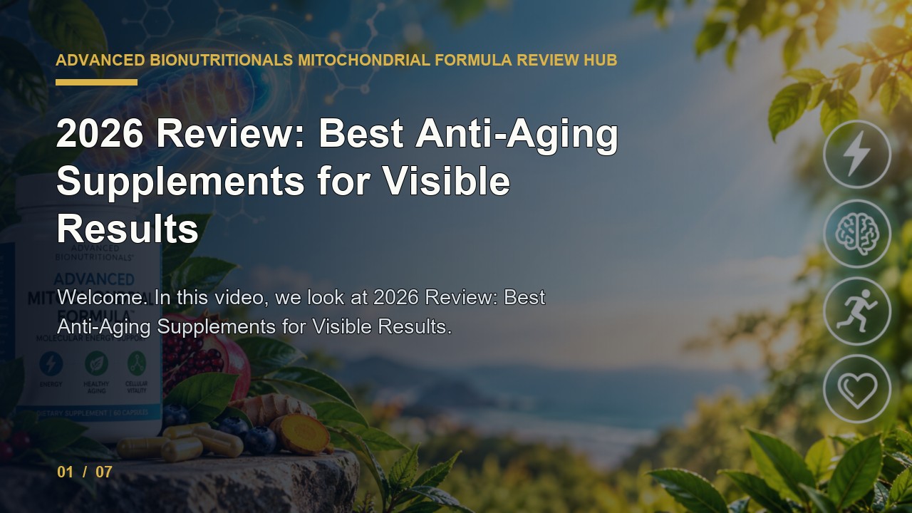 Advanced Bionutritionals Mitochondrial Formula Review: Review Best Anti Aging Supplements for Visible Results video thumbnail