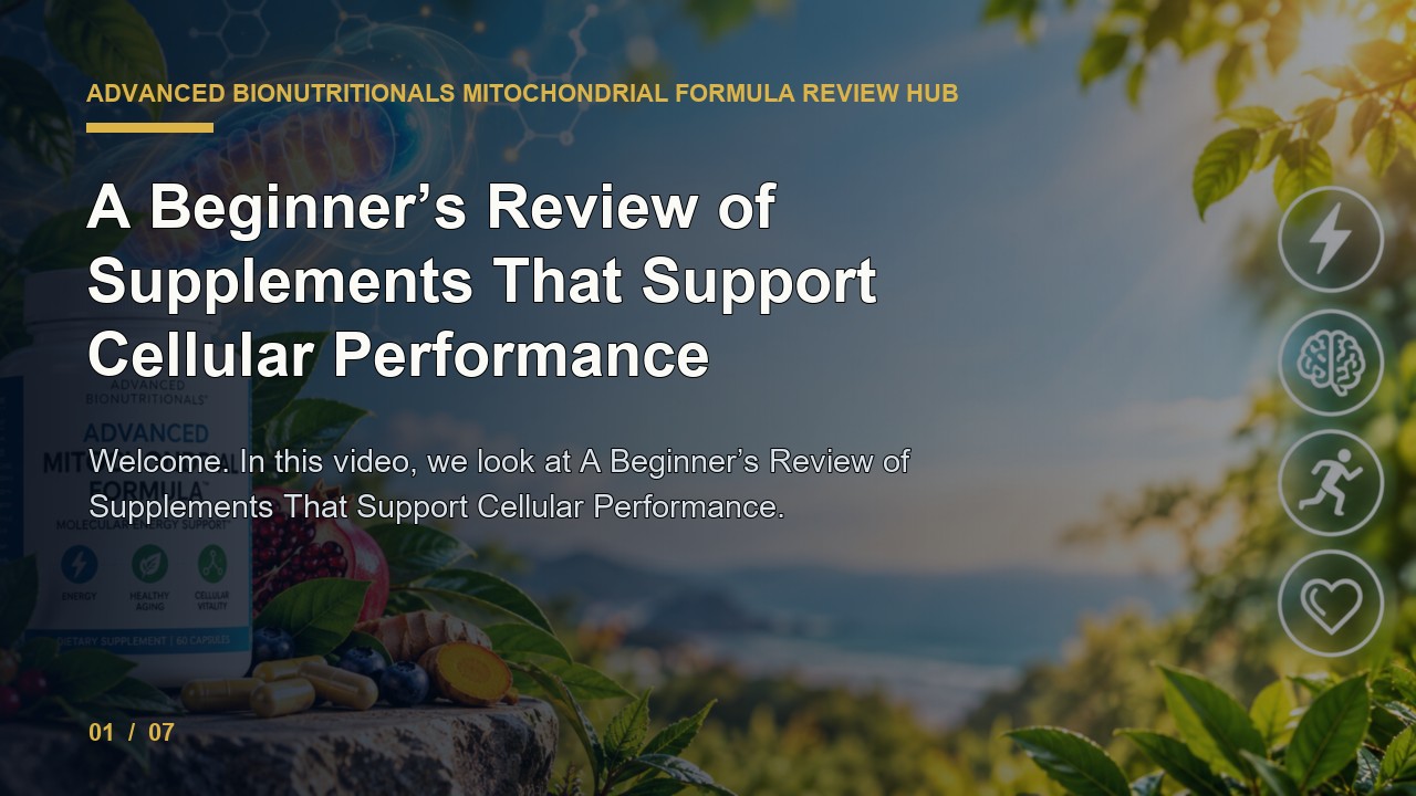 Advanced Bionutritionals Mitochondrial Formula Review: a Beginner's Review of Supplements That Support Cellular Performance video thumbnail