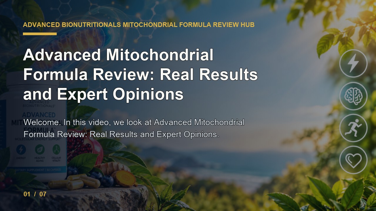 Advanced Bionutritionals Mitochondrial Formula Review: Advanced Mitochondrial Formula Review Real Results and Expert Opinions video thumbnail