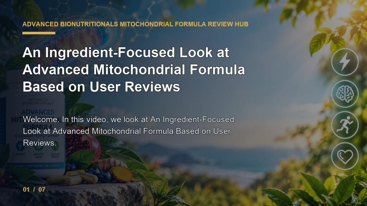Advanced Bionutritionals Mitochondrial Formula Review: an Ingredient Focused Look at Advanced Mitochondrial Formula Based on User Reviews video thumbnail
