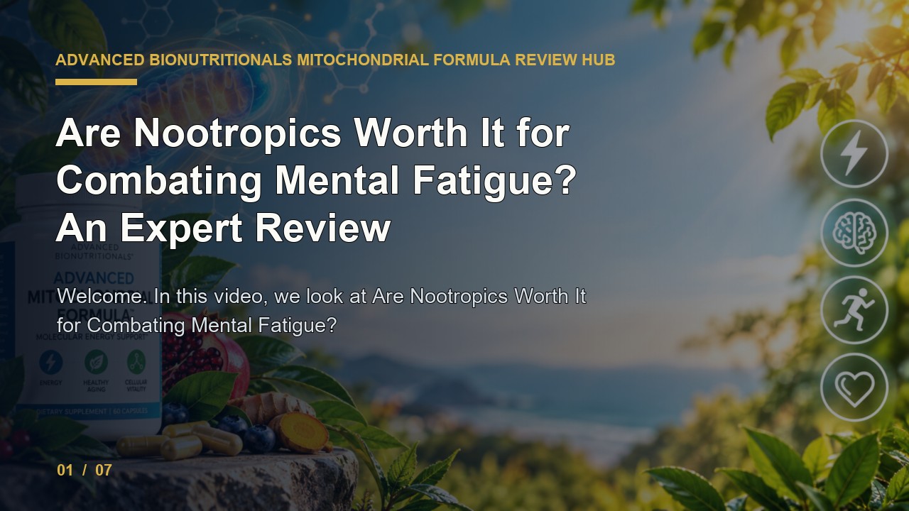 Advanced Bionutritionals Mitochondrial Formula Review: Are Nootropics Worth It for Combating Mental Fatigue an Expert Review video thumbnail