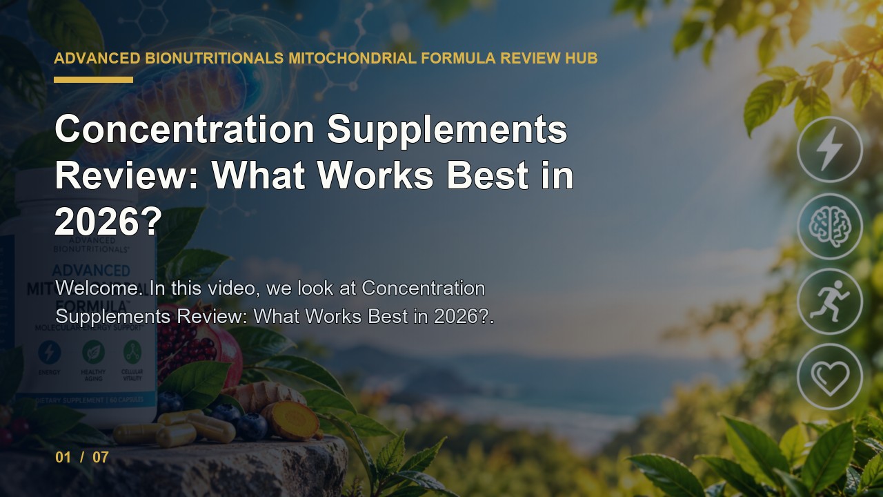 Advanced Bionutritionals Mitochondrial Formula Review: Concentration Supplements Review What Works Best in 2026 video thumbnail