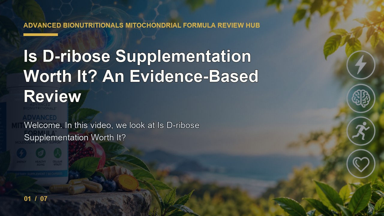 Advanced Bionutritionals Mitochondrial Formula Review: Is D Ribose Supplementation Worth It an Evidence Based Review video thumbnail