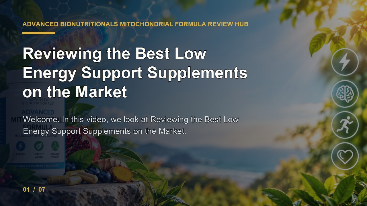 Advanced Bionutritionals Mitochondrial Formula Review: Reviewing the Best Low Energy Support Supplements on the Market video thumbnail