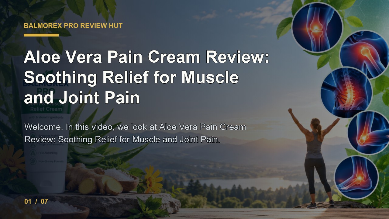 Balmorex Pro Review: Aloe Vera Pain Cream Review Soothing Relief for Muscle and Joint Pain video thumbnail