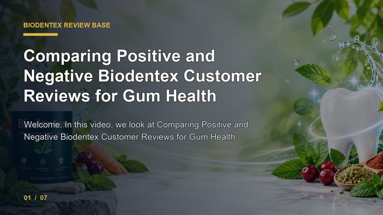 BioDentex Review: Comparing Positive and Negative BioDentex Customer Reviews for Gum Health video thumbnail