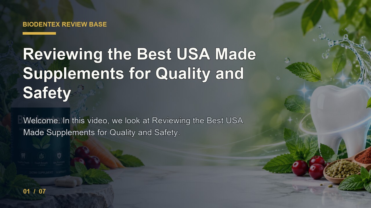 BioDentex Review: Reviewing the Best Usa Made Supplements for Quality and Safety video thumbnail
