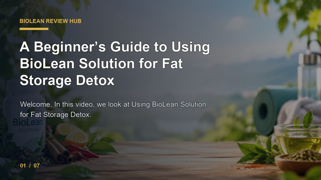 BioLean Review: a Beginner's Guide to Using BioLean Solution for Fat Storage Detox video thumbnail