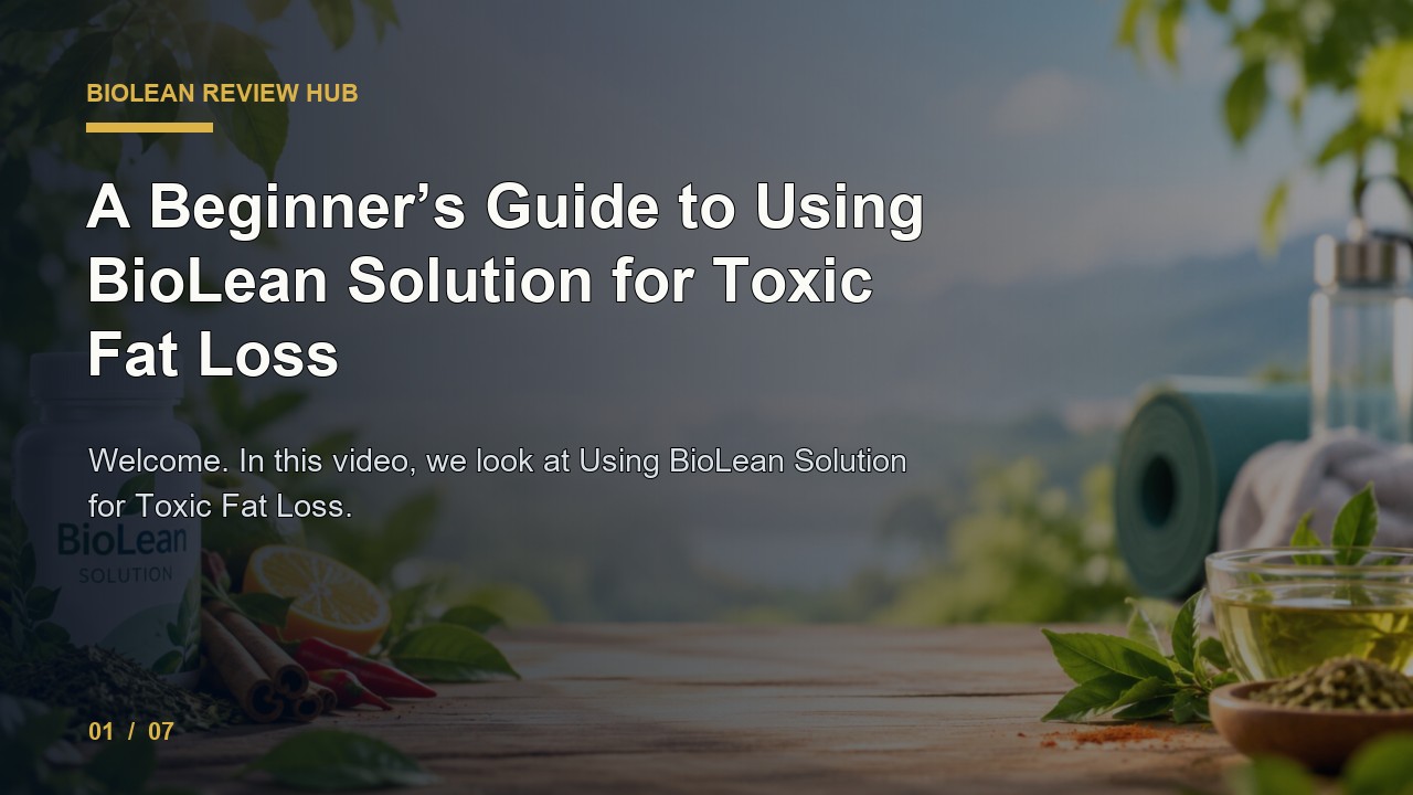 BioLean Review: a Beginner's Guide to Using BioLean Solution for Toxic Fat Loss video thumbnail