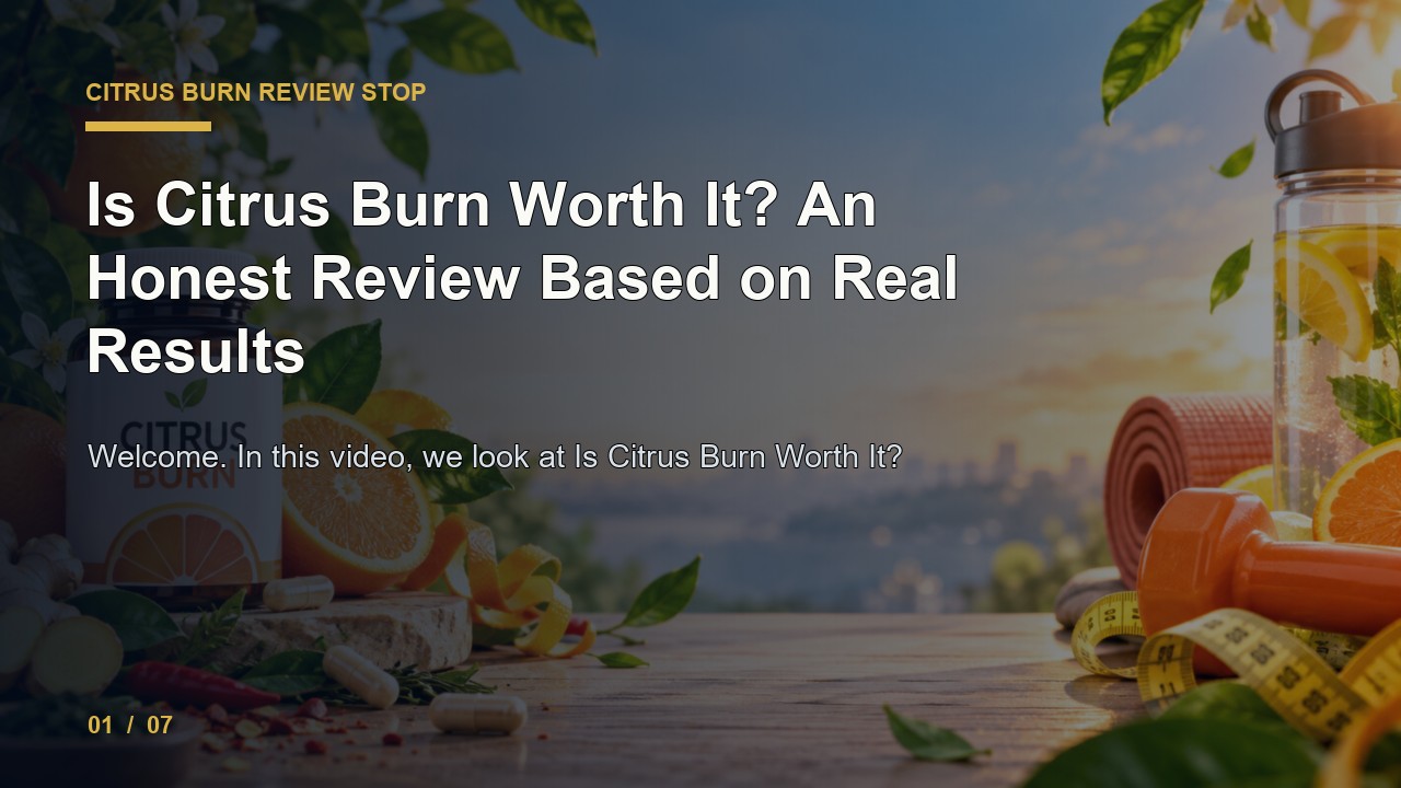 Citrus Burn Review: Is Citrus Burn Worth It an Honest Review Based on Real Results video thumbnail