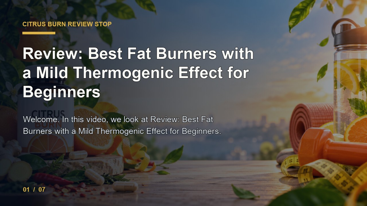 Citrus Burn Review: Review Best Fat Burners with a Mild Thermogenic Effect for Beginners video thumbnail