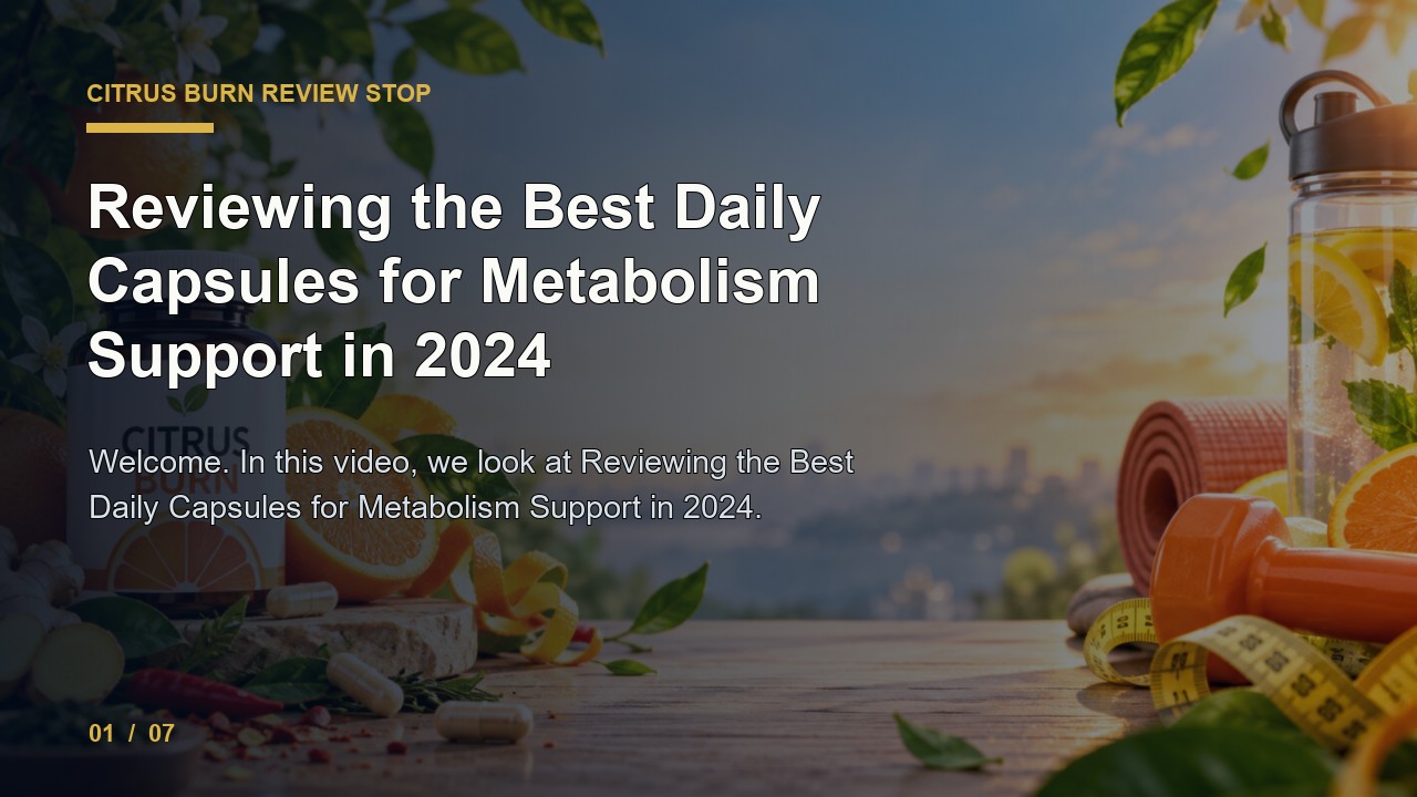 Citrus Burn Review: Reviewing the Best Daily Capsules for Metabolism Support in 2024 video thumbnail