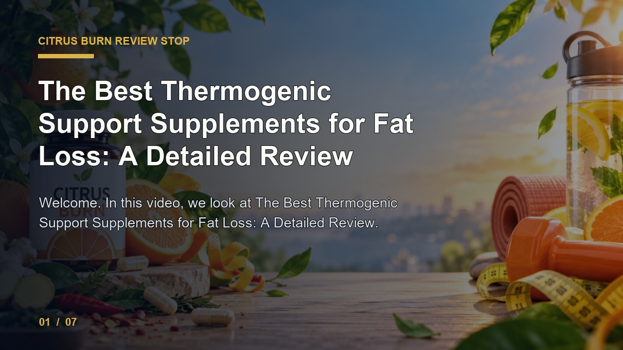 Citrus Burn Review: the Best Thermogenic Support Supplements for Fat Loss a Detailed Review video thumbnail