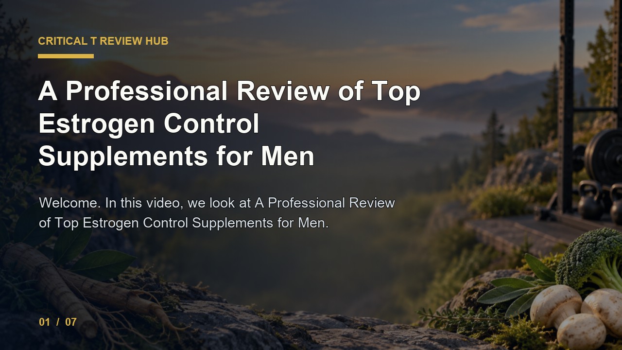 Critical T Review: a Professional Review of Top Estrogen Control Supplements for Men video thumbnail