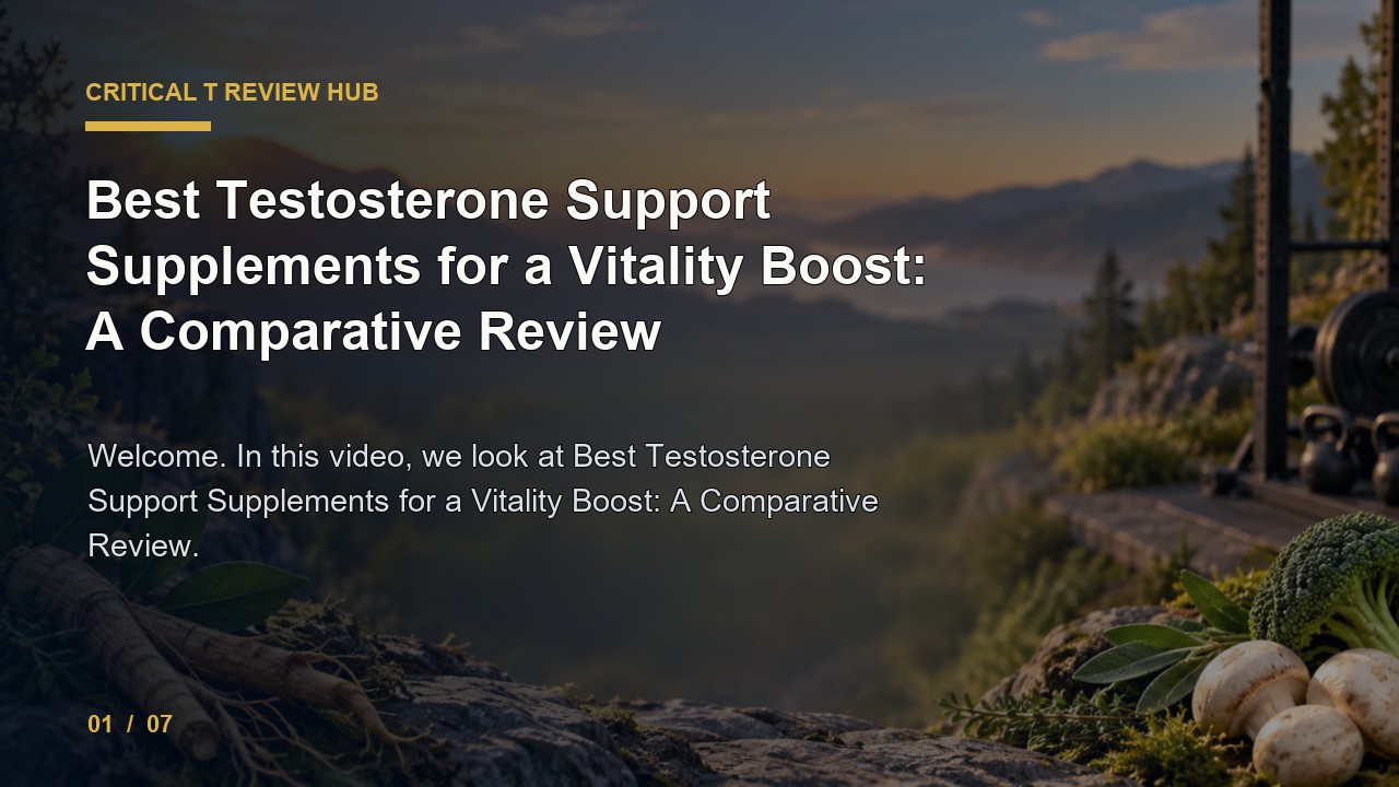 Critical T Review: Best Testosterone Support Supplements for a Vitality Boost a Comparative Review video thumbnail