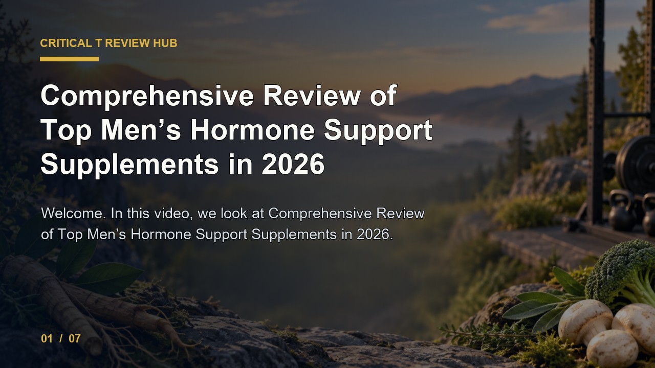 Critical T Review: Comprehensive Review of Top Men S Hormone Support Supplements in 2026 video thumbnail