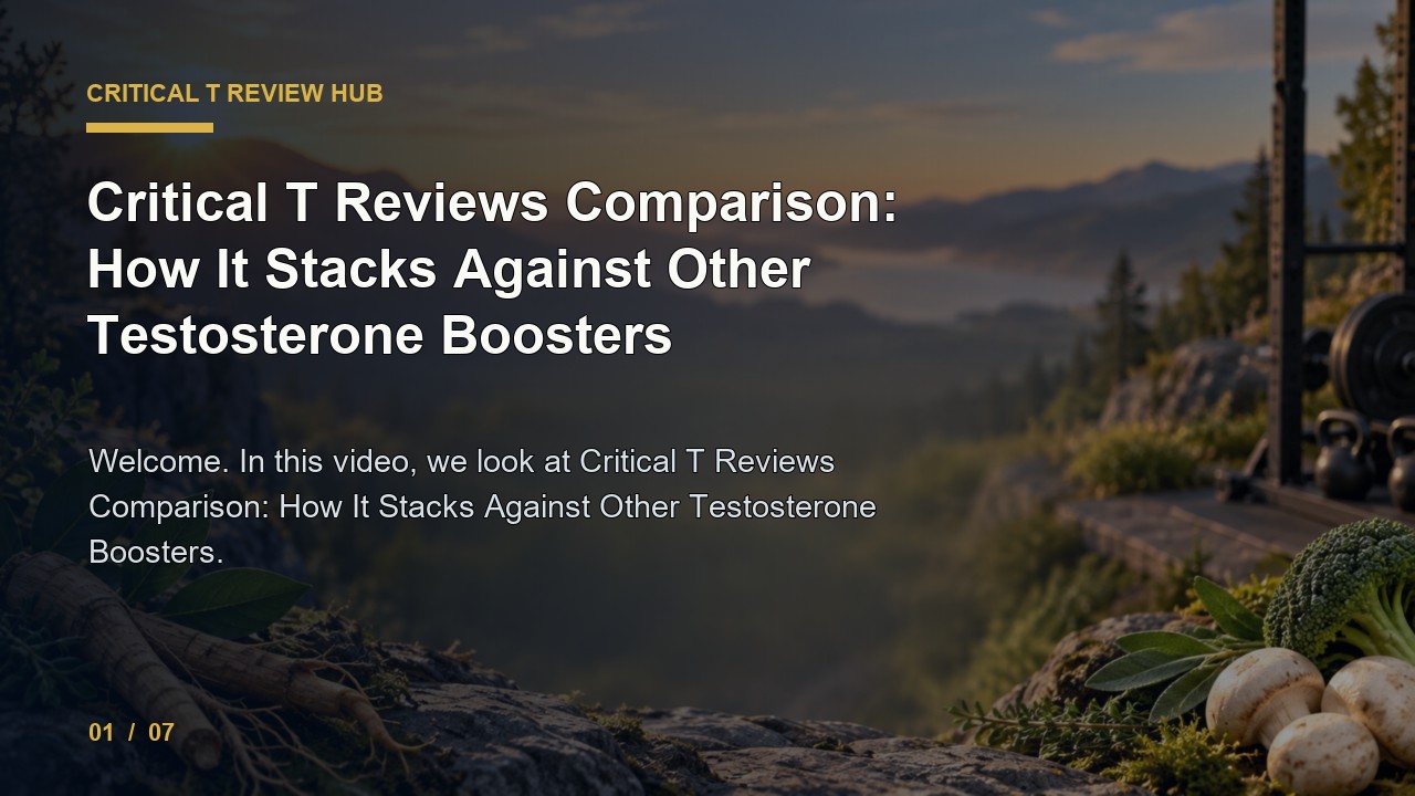 Critical T Review: Critical T Reviews Comparison How It Stacks Against Other Testosterone Boosters video thumbnail