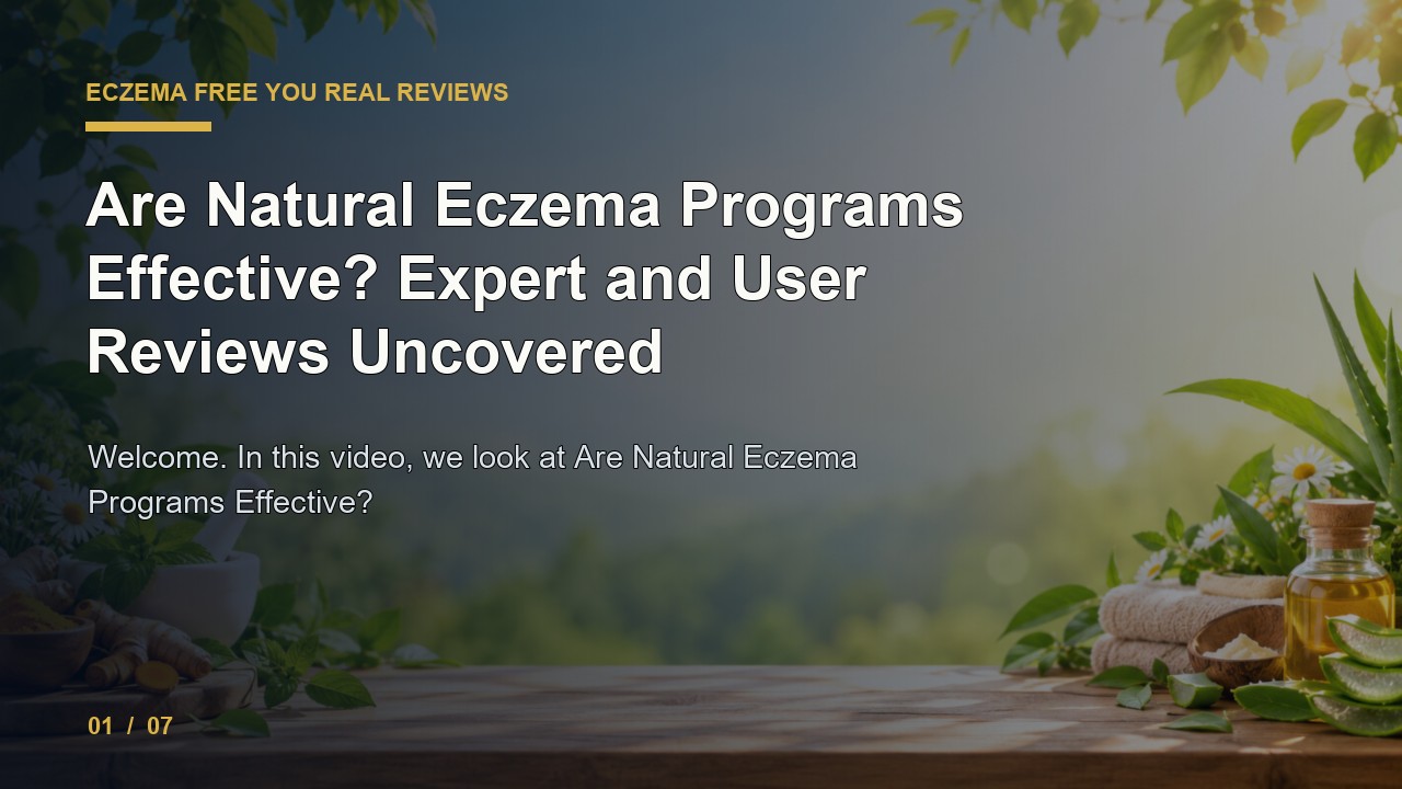 Eczema Free You Review: Are Natural Eczema Programs Effective Expert and User Reviews Uncovered video thumbnail