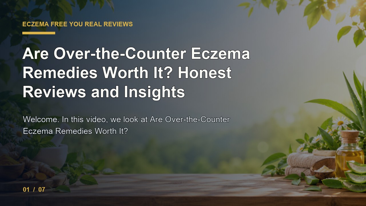 Eczema Free You Review: Are Over the Counter Eczema Remedies Worth It Honest Reviews and Insights video thumbnail
