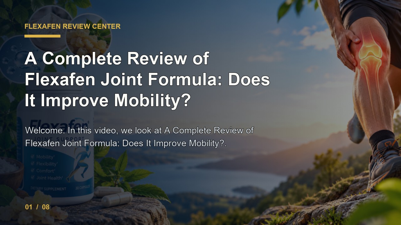 Flexafen Review: a Complete Review of Flexafen Joint Formula Does It Improve Mobility video thumbnail