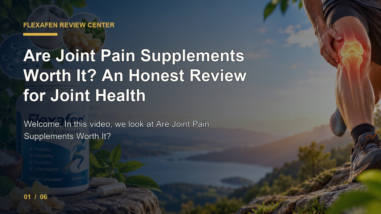Flexafen Review: Are Joint Pain Supplements Worth It an Honest Review for Joint Health video thumbnail