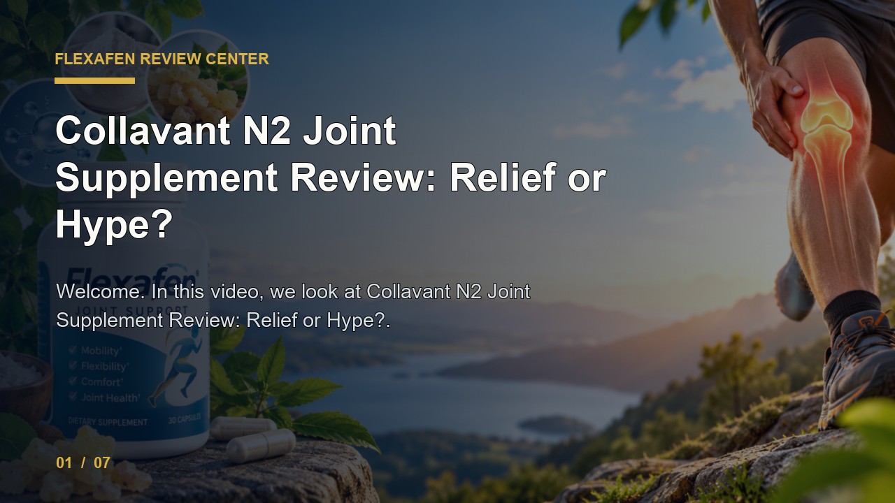 Flexafen Review: Collavant N2 Joint Supplement Review Relief or Hype video thumbnail