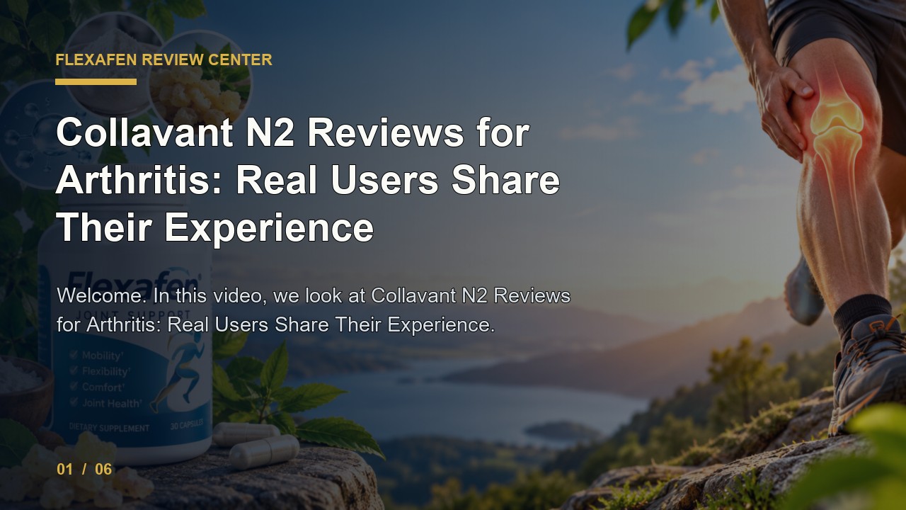 Flexafen Review: Collavant N2 Reviews for Arthritis Real Users Share Their Experience video thumbnail