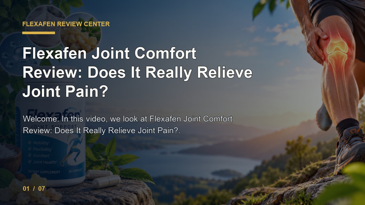 Flexafen Review: Flexafen Joint Comfort Review Does It Really Relieve Joint Pain video thumbnail