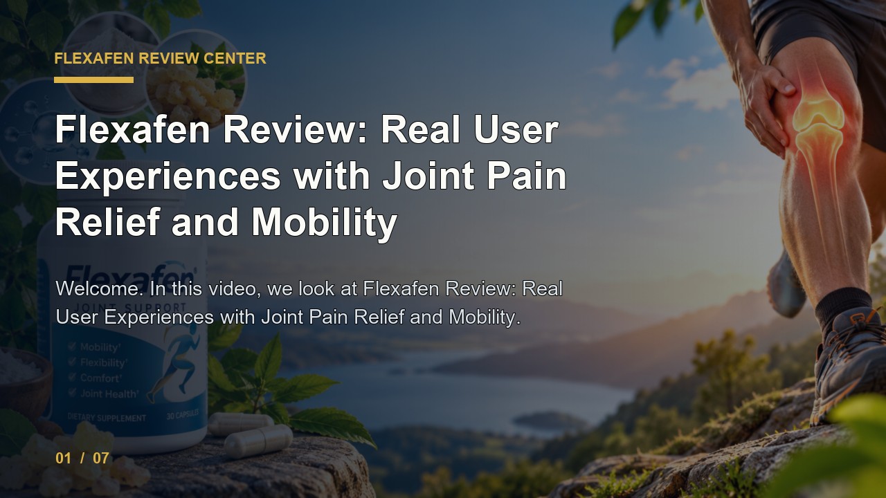 Flexafen Review: Flexafen Review Real User Experiences with Joint Pain Relief and Mobility video thumbnail