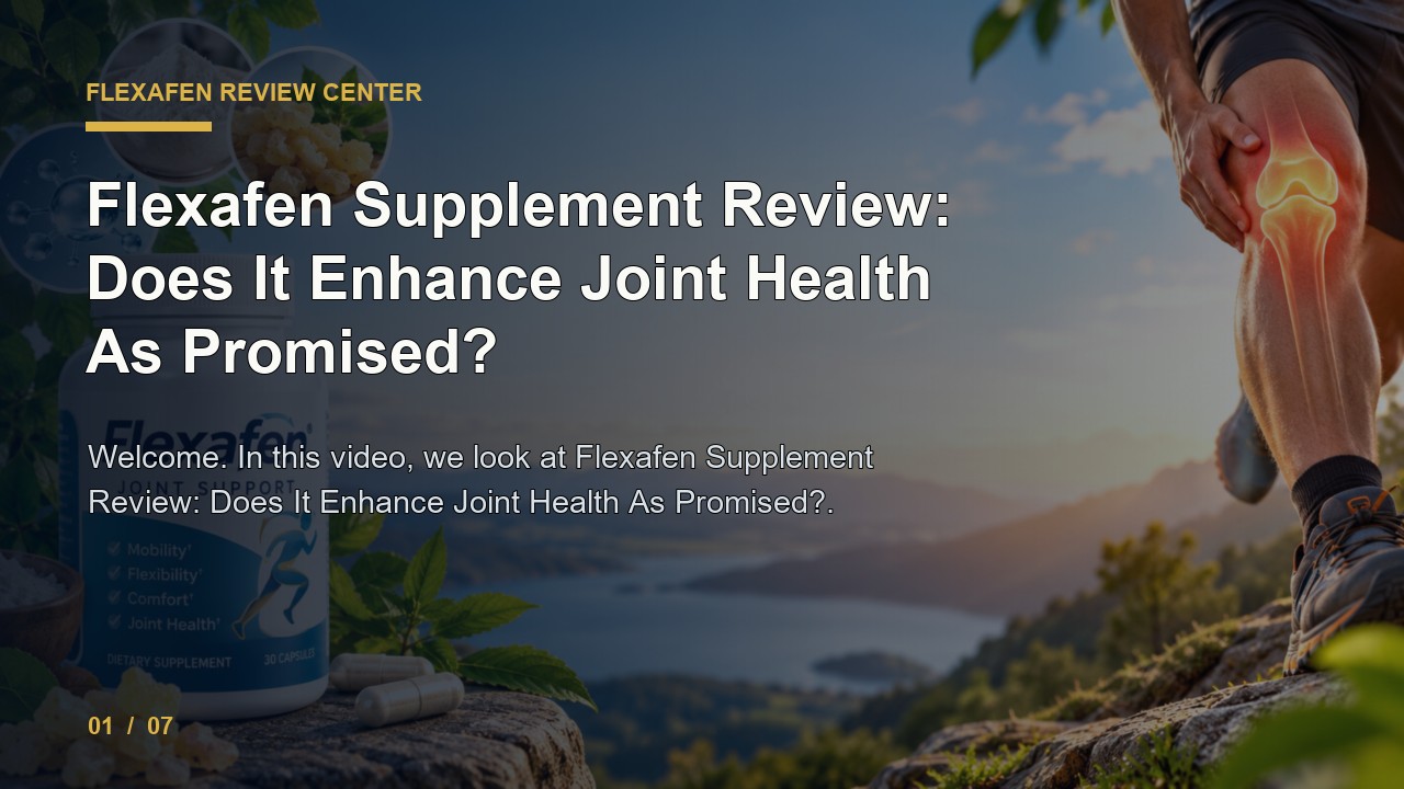 Flexafen Review: Flexafen Supplement Review Does It Enhance Joint Health as Promised video thumbnail