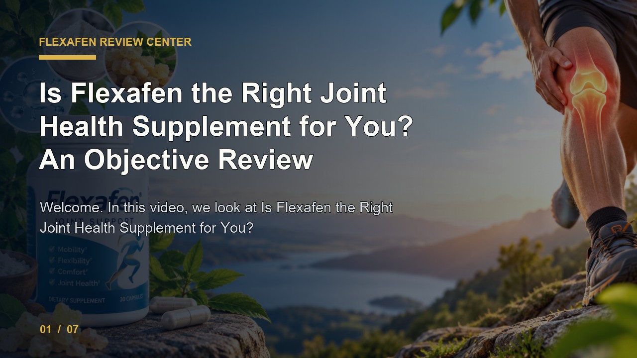 Flexafen Review: Is Flexafen the Right Joint Health Supplement for You an Objective Review video thumbnail