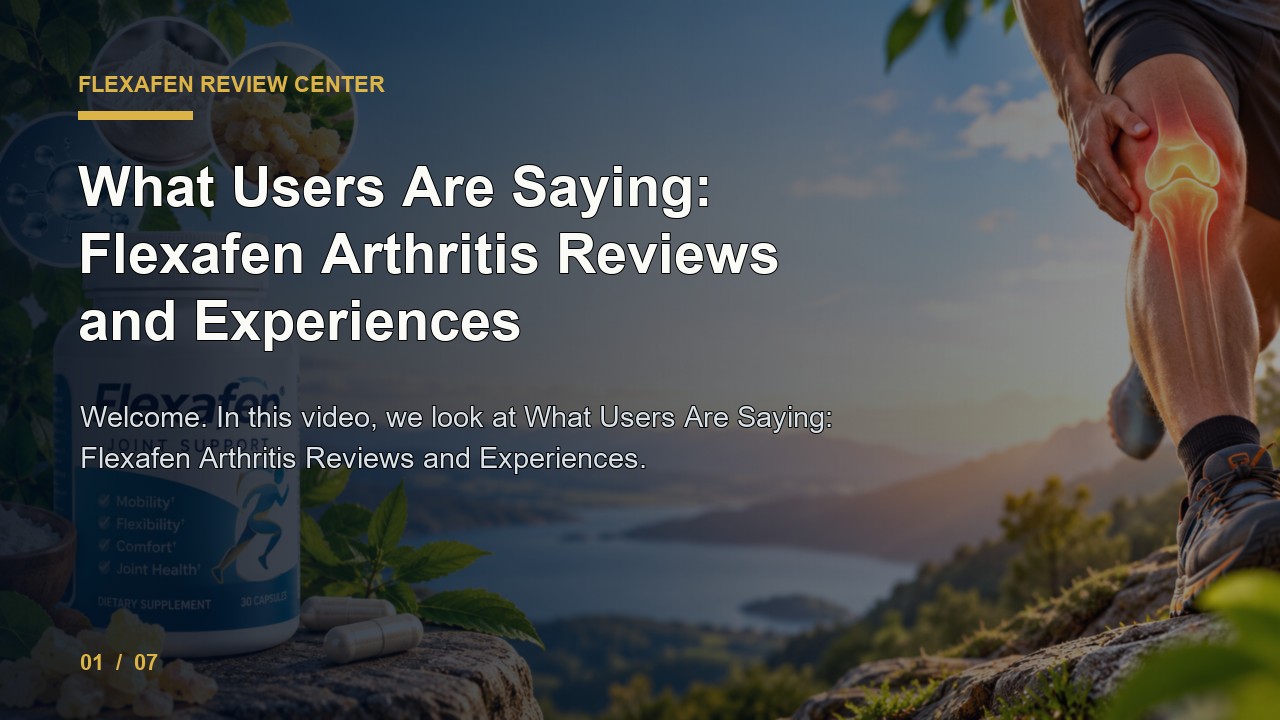 Flexafen Review: What Users Are Saying Flexafen Arthritis Reviews and Experiences video thumbnail