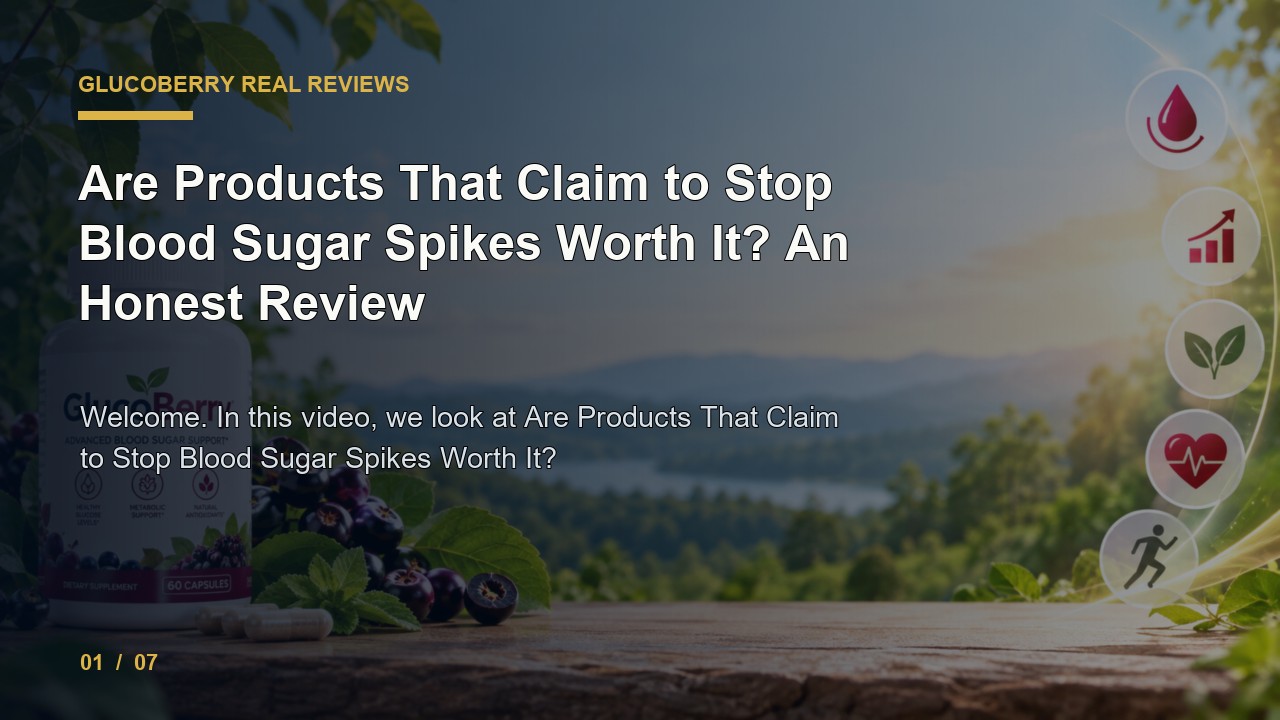 GlucoBerry Review: Are Products That Claim to Stop Blood Sugar Spikes Worth It an Honest Review video thumbnail