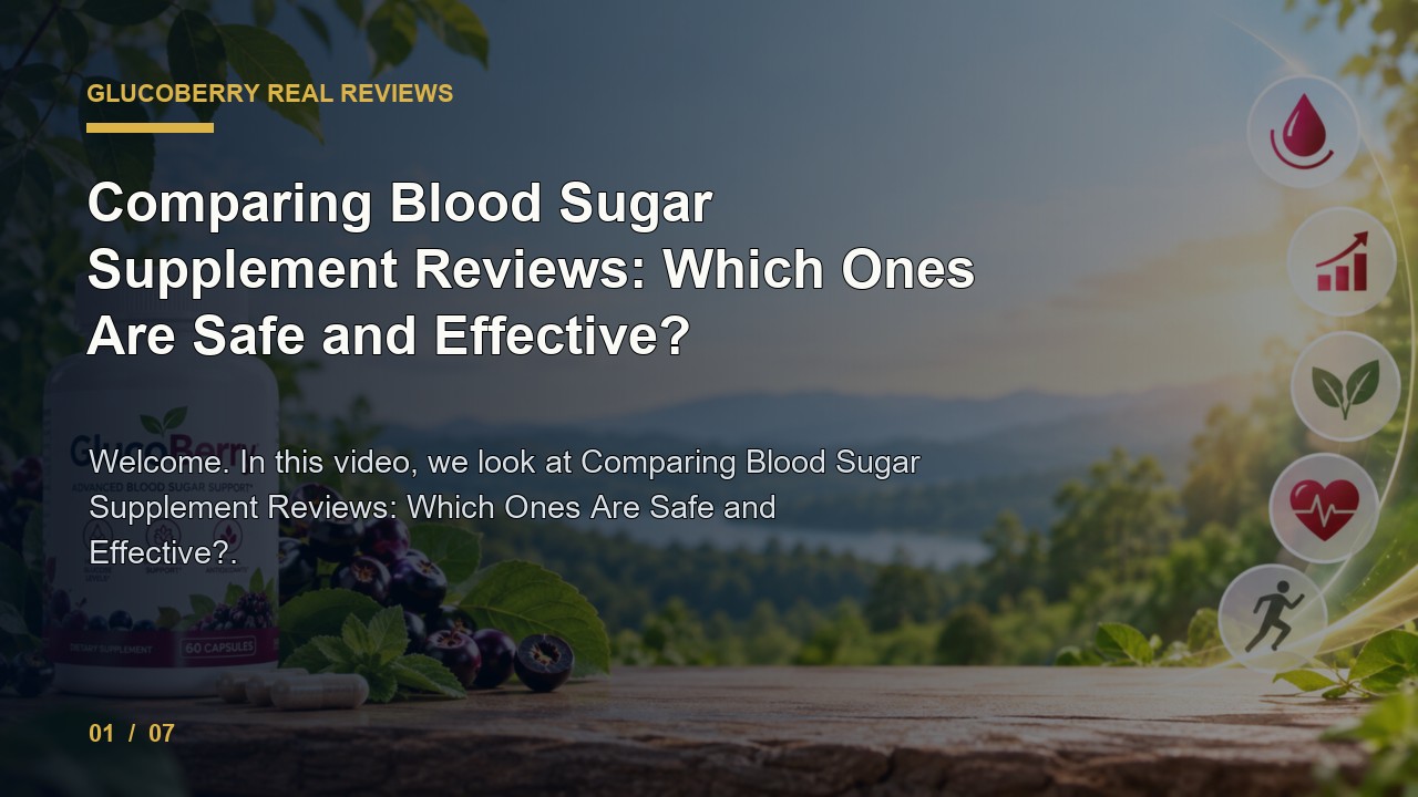 GlucoBerry Review: Comparing Blood Sugar Supplement Reviews Which Ones Are Safe and Effective video thumbnail