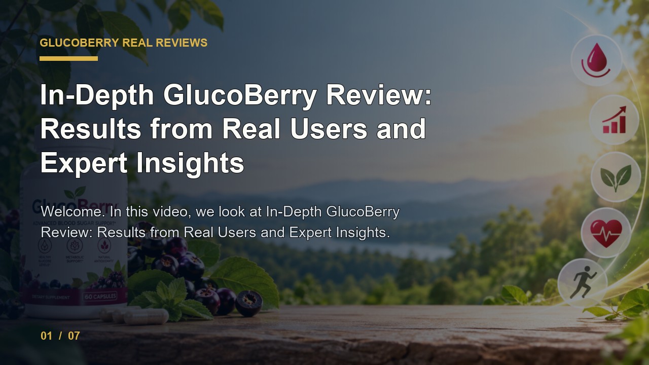 GlucoBerry Review: in Depth GlucoBerry Review Results from Real Users and Expert Insights video thumbnail