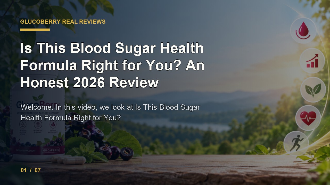 GlucoBerry Review: Is This Blood Sugar Health Formula Right for You an Honest 2026 Review video thumbnail