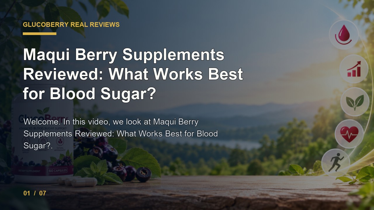 GlucoBerry Review: Maqui Berry Supplements Reviewed What Works Best for Blood Sugar video thumbnail