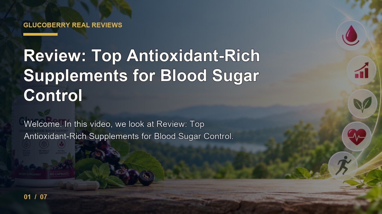 GlucoBerry Review: Review Top Antioxidant Rich Supplements for Blood Sugar Control video thumbnail