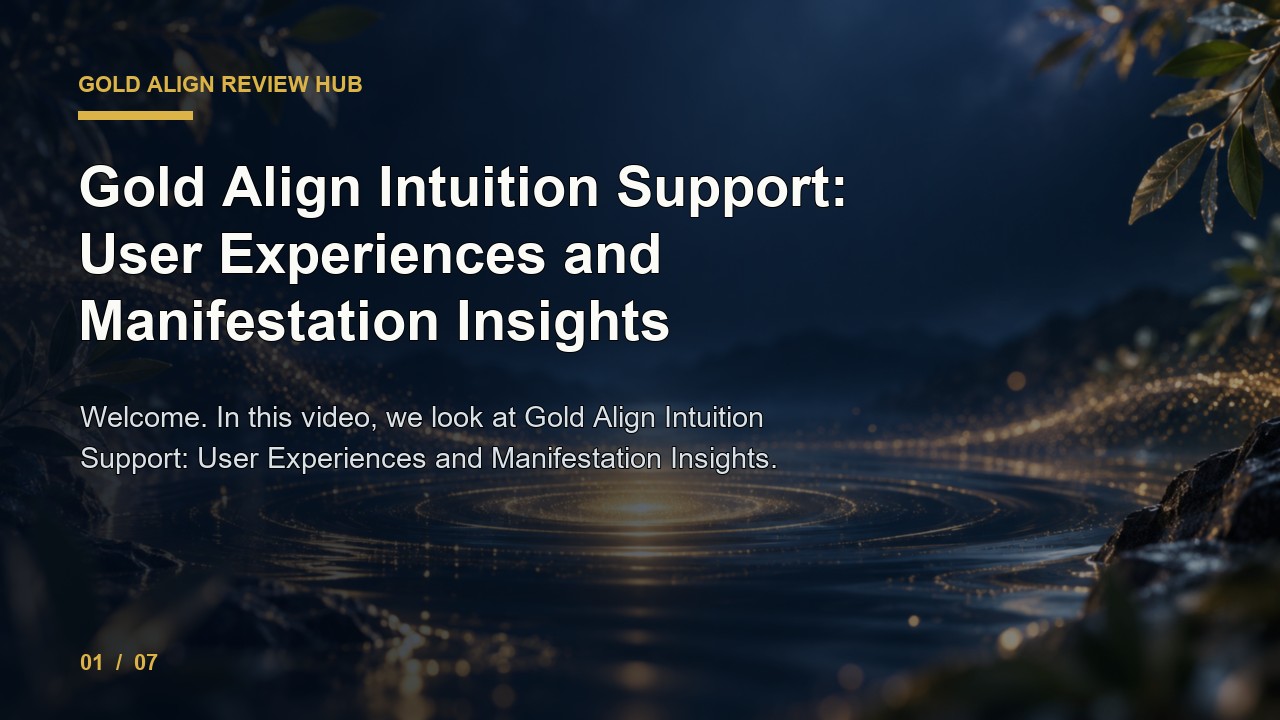Gold Align Review: Gold Align Intuition Support User Experiences and Manifestation Insights video thumbnail
