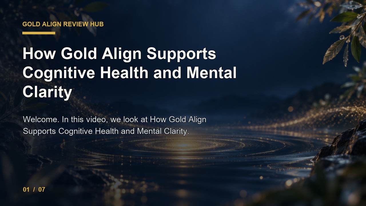 Gold Align Review: How Gold Align Supports Cognitive Health and Mental Clarity video thumbnail