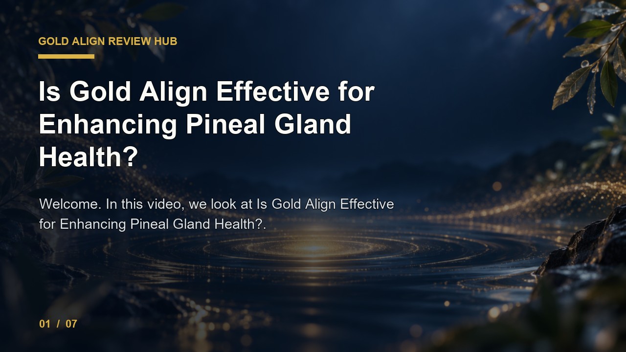 Gold Align Review: Is Gold Align Effective for Enhancing Pineal Gland Health video thumbnail