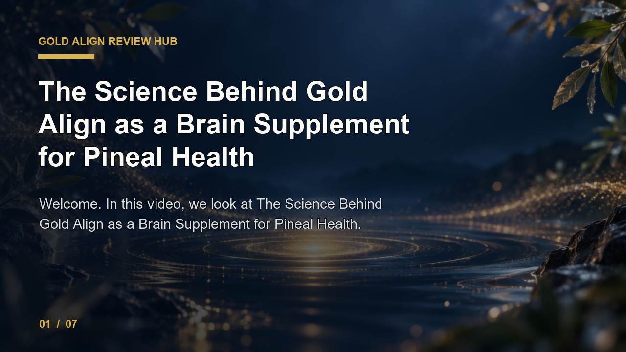 Gold Align Review: the Science Behind Gold Align as a Brain Supplement for Pineal Health video thumbnail