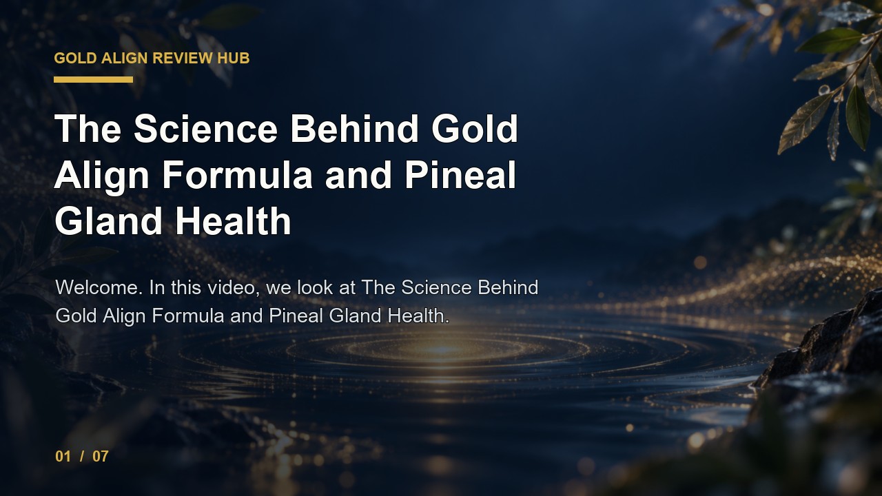 Gold Align Review: the Science Behind Gold Align Formula and Pineal Gland Health video thumbnail