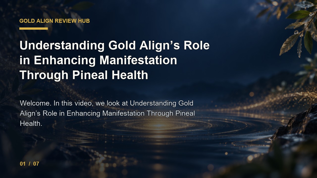 Gold Align Review: Understanding Gold Align's Role in Enhancing Manifestation Through Pineal Health video thumbnail