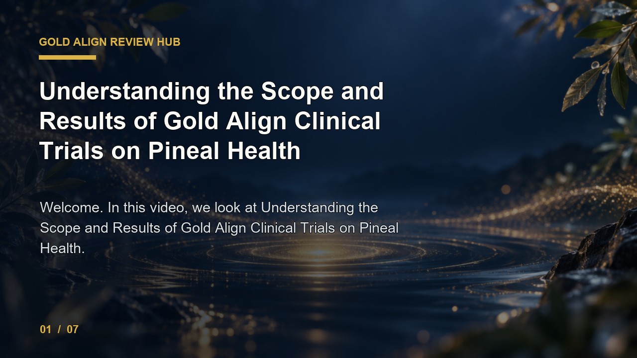 Gold Align Review: Understanding the Scope and Results of Gold Align Clinical Trials on Pineal Health video thumbnail