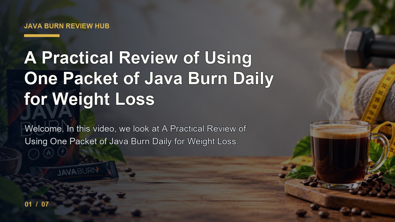 Java Burn Review: a Practical Review of Using One Packet of Java Burn Daily for Weight Loss video thumbnail