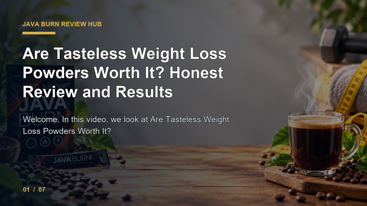 Java Burn Review: Are Tasteless Weight Loss Powders Worth It Honest Review and Results video thumbnail