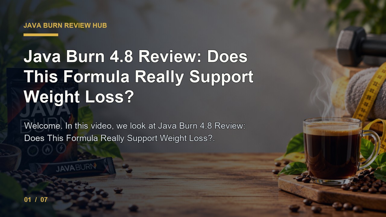 Java Burn Review: Java Burn 4.8 Review Does This Formula Really Support Weight Loss video thumbnail