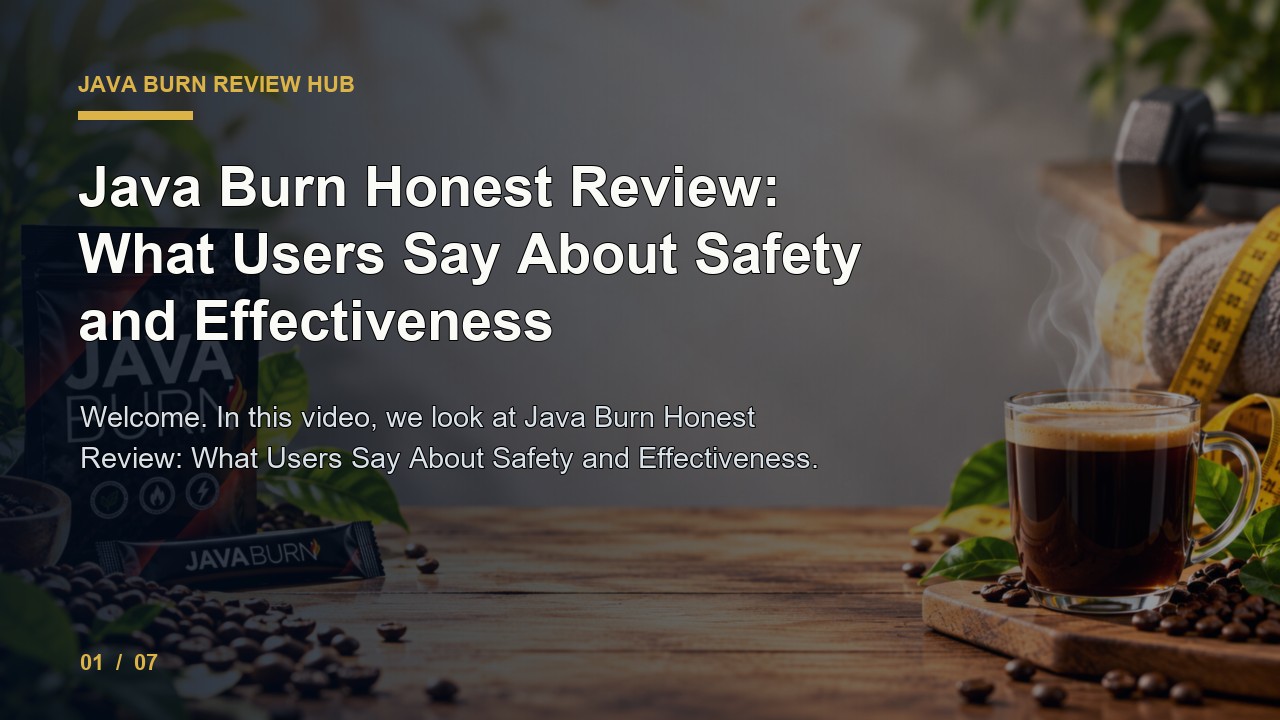 Java Burn Review: Java Burn Honest Review What Users Say About Safety and Effectiveness video thumbnail