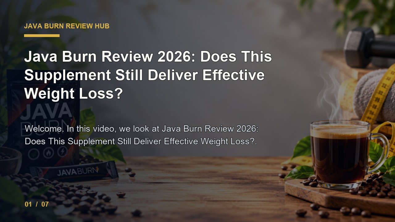 Java Burn Review: Java Burn Review 2026 Does This Supplement Still Deliver Effective Weight Loss video thumbnail